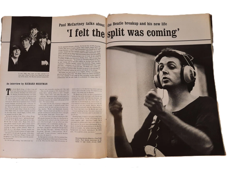 Life - April 16, 1971 Ex-Beatle Paul McCartney Tells His Story - Image 2 of 4