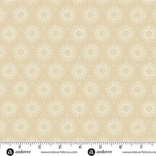 Latte By Andover Fabrics - Cream Sunburst 1262-L