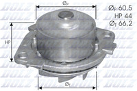 Dolz Wasserpumpe MotorküHlung S231 FüR Bravo Fiat Lancia Marea Brava 1 Weekend