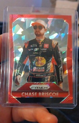 2025 Panini Prizm Red Cracked Ice Chase Briscoe