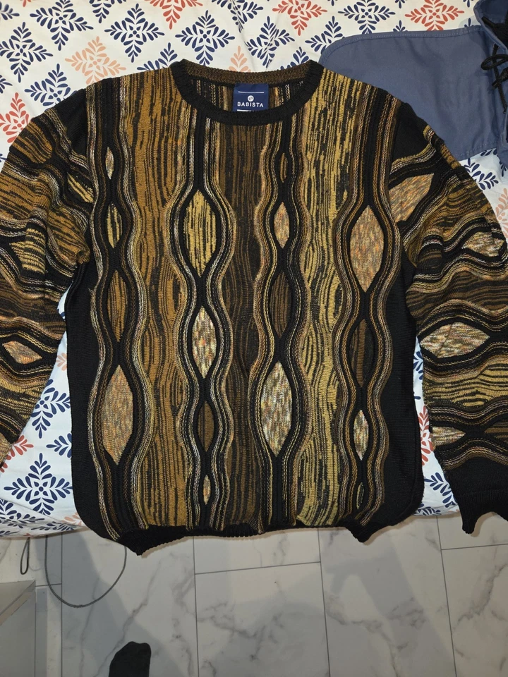 Vintage Babista Coogi Style Strick Pullover Gr. M - Bild 2 von 4