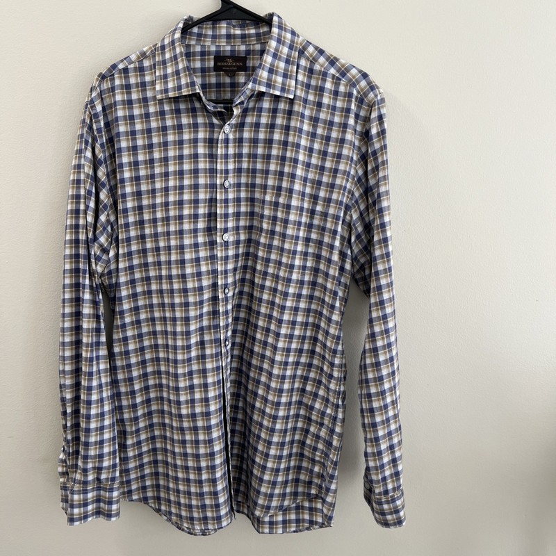 Rodd & Gunn button down long sleeve shirt multicolor check mens sports fit Large