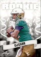 2024 Leaf PRIZED ROOKIE CJ CARR #29 FOOTBALL NOTRE DAME FIGHTING IRISH Mint RC