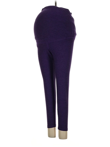 Beyond the Bump by Beyond Yoga Women Purple Active Pants S Maternity