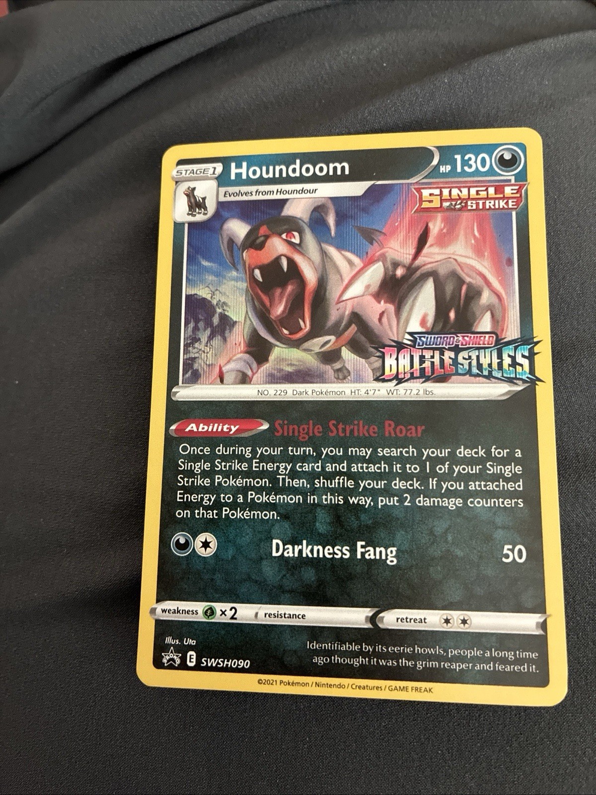 Houndoom - (Prerelease) SWSH090 SWSH: Sword & Shield Promo Cards Holo
