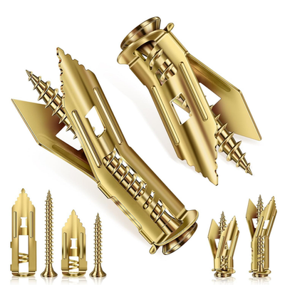 #ad 160PCS Self Drilling Drywall Anchors with Screws Metal Wall Anchors Set $6.15