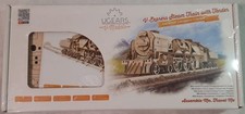 UGEARS - Express Dampflokomotive mit Tender (3D Puzzle & Holzbausatz)