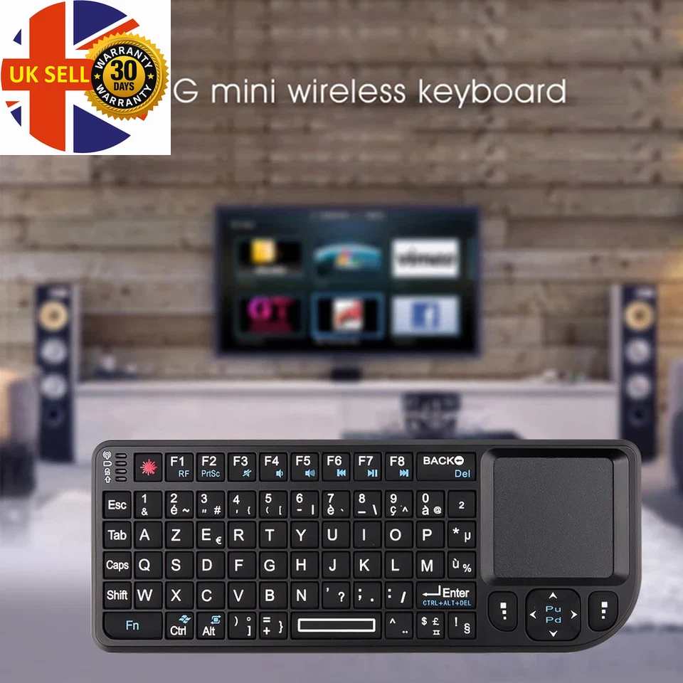 HOT Mini 2.4G RF Wireless Keyboard Spanish French Russian English Keyboard Backl - Image 4 of 4