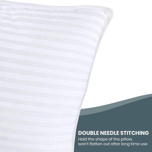 Almohadas de cama para dormir tamaño king, 1250 gramos llenas calidad hotel refrigeración p... - Imagen 9 de 9