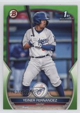 2023 Bowman Prospects Neon Green 143/399 Yeiner Fernandez #BP-138 10lj
