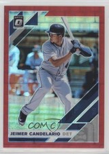 2019 Panini Donruss Optic Red Pandora Prizm 16/99 Jeimer Candelario #196 ii1