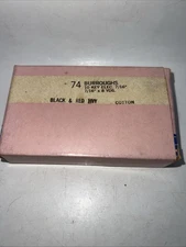 Vintage Burroughs Typewriter Twin Metal Spools & New Black Red Ribbon