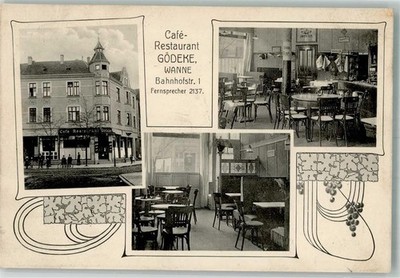 13645383 - 4690 Wanne Gasthaus-Cafe Goedecke Gastraum Bahnhofstrasse 1 Herne