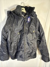 National Patrol Bomber Security Hooded WINTER JACKET L Lined NWT