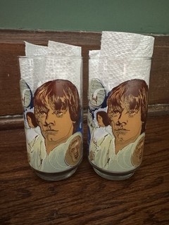 Star Wars Luke Skywalker Burger King Coca Cola Glass 1977