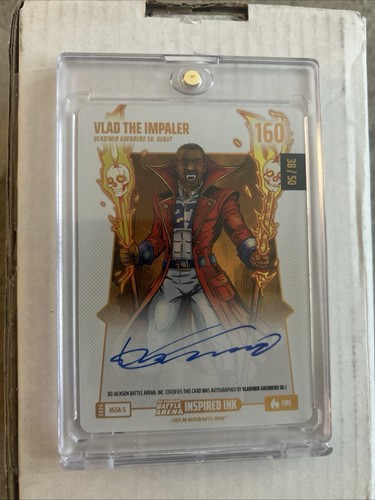 2026 Bo Jackson Battle Arena Vlad the Impaler Fire Auto 38/50 On Card Guerrero