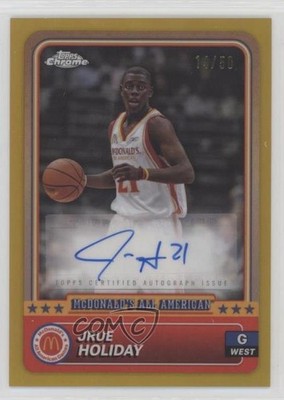 2024 Chrome McDonald's All American Gold Refractor 14/50 Jrue Holiday Auto uk2