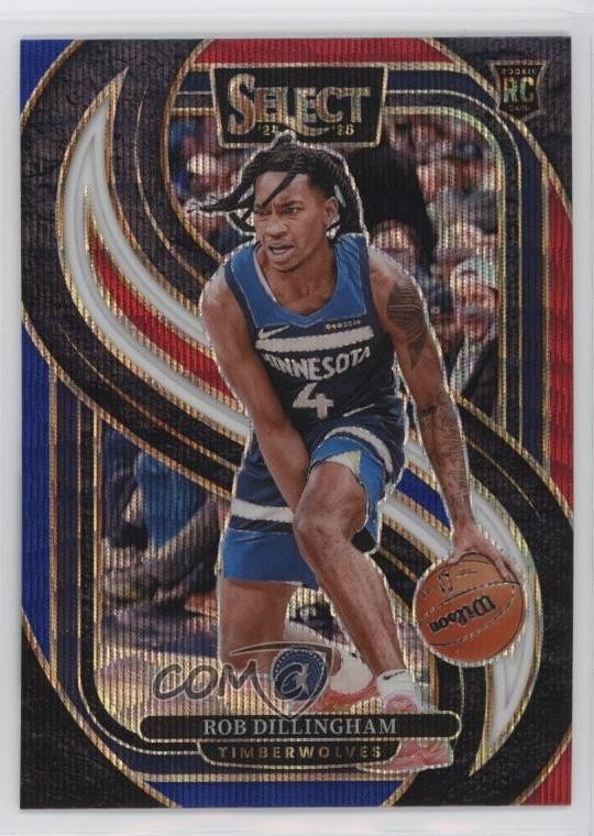 2024-25 Panini Select Premier Level Tri-Color Prizm Rob Dillingham #187 3s8