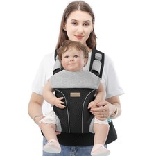 Baby Carrier Newborn to Toddlers - Ergonomic Adjustable Soft Breathable Comfo...