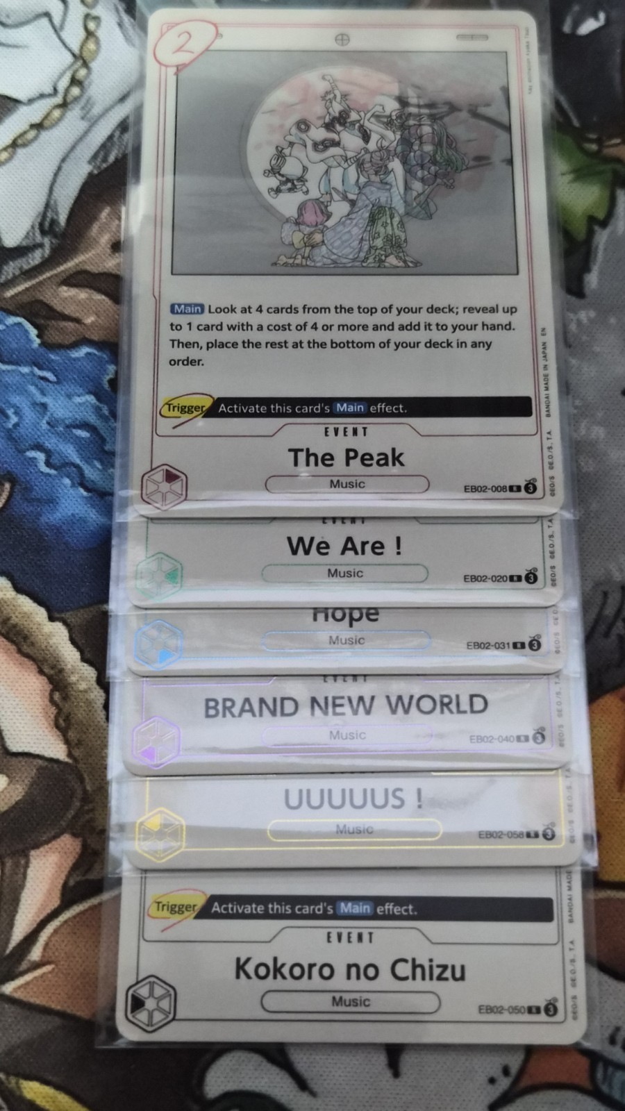 ONE PIECE TCG 25th Collection EB02 R Music Event - six (6) English Cards