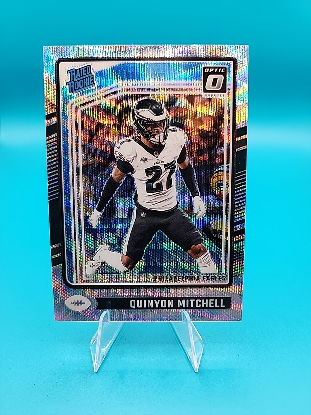 2024 Panini Donruss Optic - Rated Rookie Quinyon Mitchell #282 Wave Prizm /300 