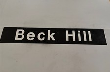 Beck Hill  - Yorkshire Leeds Bus Destination 38x6” Blind Gift
