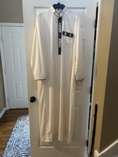 Unique Silk Thobe Dress Traditional Tatreez with a Modern Feel SZ 58