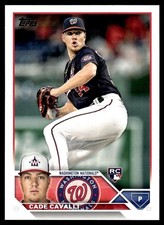 Cade Cavalli RC 2023 Topps #320 Washington Nationals 31379 Baseball Card