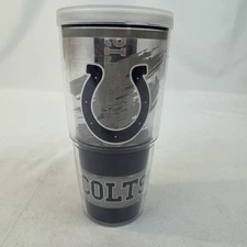 Tervis NFL Indianapolis Colts Double Walled 24 oz Clear Tumbler Fast Ship