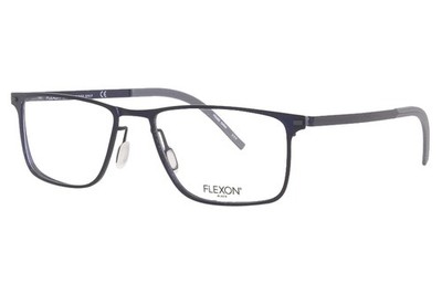 Flexon Black B2026 412 Blue Titanium Metal Optical Eyeglasses Frame 54-18-145
