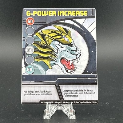 G Power Increase 36/48c BA279-AB-SM-GBL Blue Bakugan Battle Brawlers Card LP