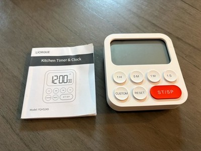 LIORQUE Digital Large Kitchen Cooking Timer Count-Down Alarm Magnetic