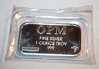 1 Troy Ounce OPM Mushroom Privy Ohio Precious Metals .999 Silver Bar