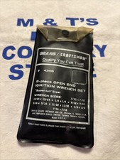 Vintage Sears Craftsman Usa Sae 8pc Open End Ignition Wrench Set 9-4306 Vintage Sears Craftsman Usa Sae 8pc Open End Ignition Wrench Set 9-4306
