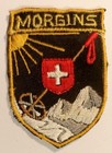 Écusson MORGINS Suisse en tissu brodé - hauteur 5,3 cm