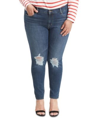 Levis Plus Size 711 Outta Time Distr 194877765404 16W AVER RT $69.5