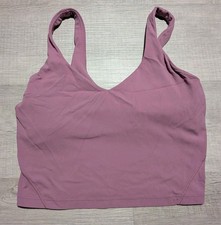 Lululemon Align Top w/ Built In Bra Sz 8 In Purple LW1DUVS