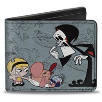 Bi-Fold Wallet The Grim Adventures of Billy & Mandy Group Pose And G (Us Import)