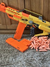 Nerf N-Strike Stampede ECS Motorized Blaster Gun w/ 2 18 Round Clips/Darts WRKS