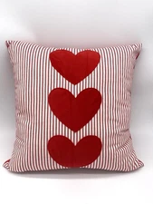 Velvet Heart Pillow Cover/Valentines Velvet Pillow Cover