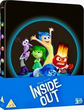 INSIDE OUT STEELBOOK 3D BLU-RAY The Disney Pixar Collection 🆕 🇬🇧 ZAVVI 🇬🇧