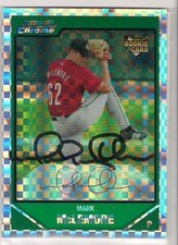 Houston Astros MARK McLEMORE autographed 2007 Bowman Chrome X