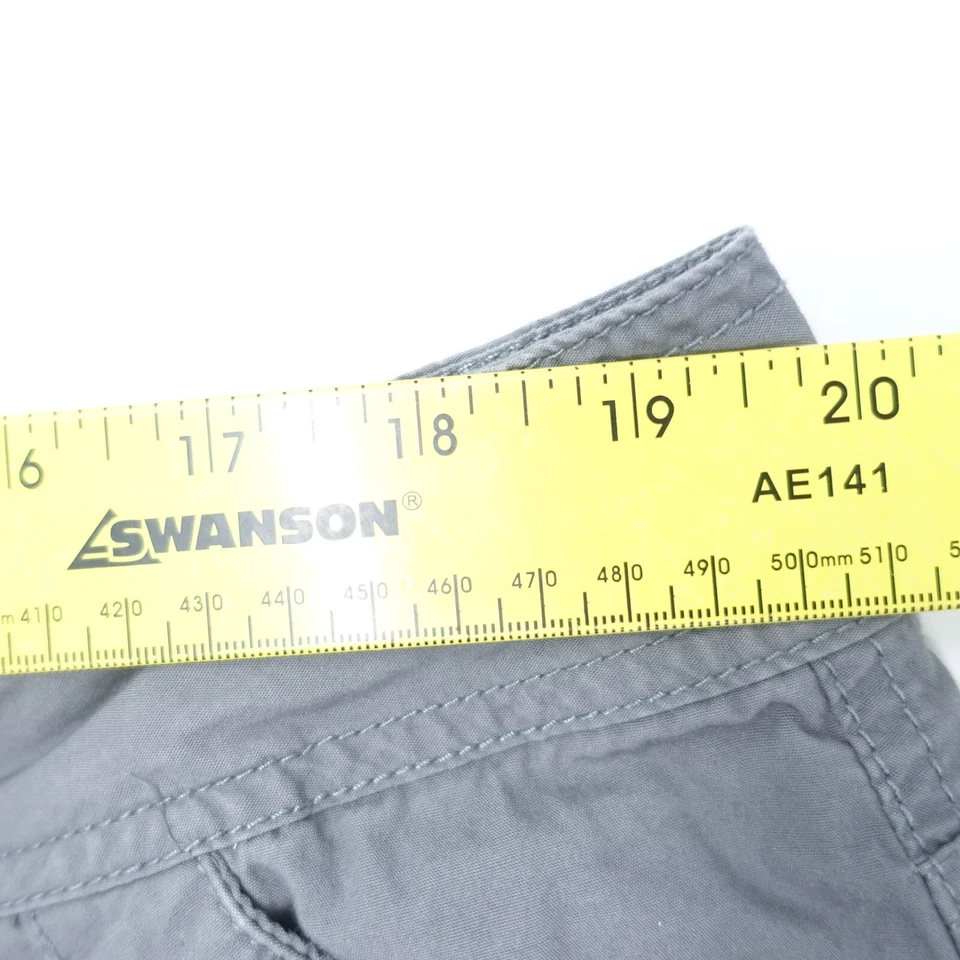 Pantalones Cortos Carga Faded Glory Para Mujer 18 Gris 100% Algodón Bolsillos Frente Plano Clásicos Foto 4 de 4