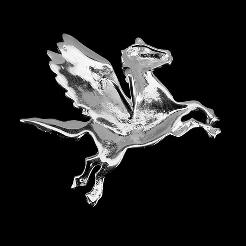 Valentine 925 Silver Pendant Mother Of Pearl Pegasus Gemstone Jewelry - Picture 3 of 9