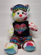 Build A Bear Teddy Bear Talking Plush, 3 Pc Clothes Included Rainbow Pride Gift