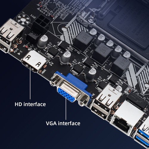 M-ATX Small Board LGA Desktop Motherboard Dual SATA3.0 PC Motherboard Gaming Kit - Bild 5 von 12
