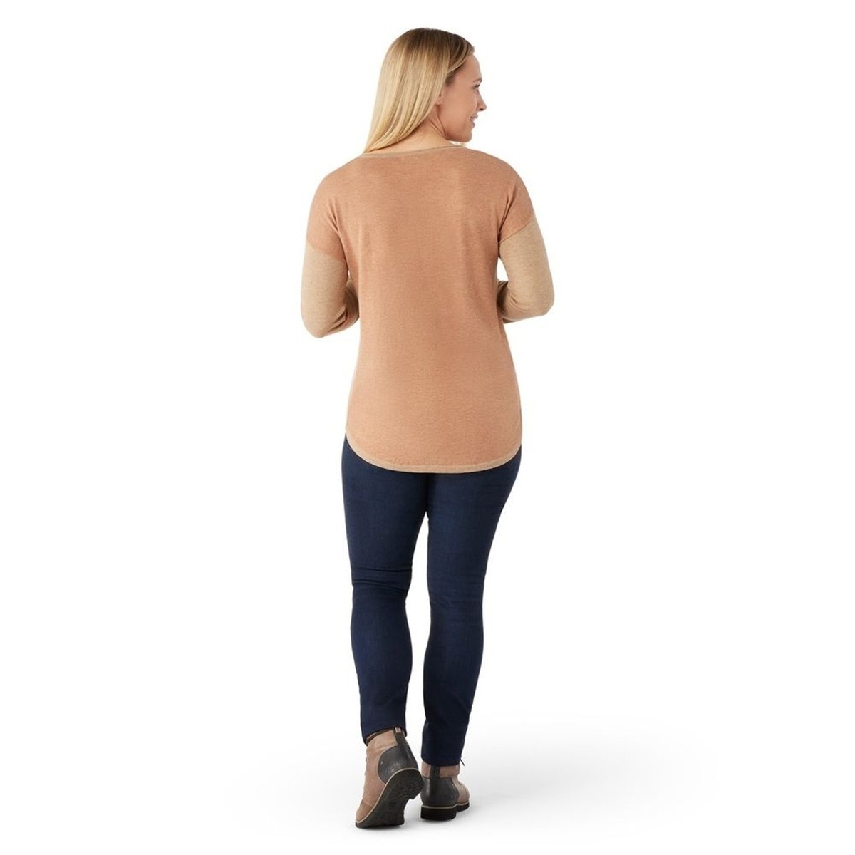 売れ筋商品|||スマートウール ニット&セーター アウター レディース Shadow Pine Colorblock Sweater - Women's Almond Heather NWT Smartwool Shadow Pine Colorblock Sweater Top Almond