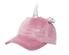 Wonder Nation Unicorn Hat Cap Girls Youth Pink Velour Adjustable 2014
