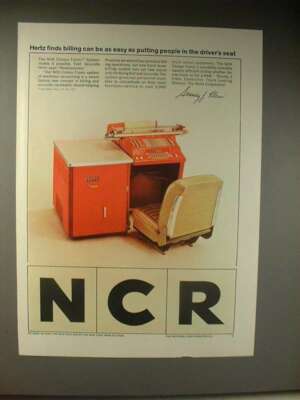1964 NCR Compu-Tronic System Computer Ad - Hertz