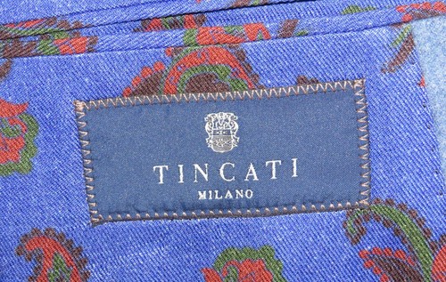 Stile Latino x Attolini Solid Blue 100% Cashmere Two Button Sport Coat 42R - Picture 14 of 14